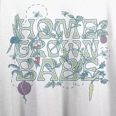 Футболка с рисунком Home Grown Babe для юниоров Unbranded