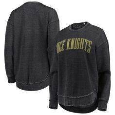 Женский черный свитшот Pressbox UCF Knights Vintage Wash Pullover Unbranded