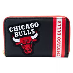 Кошелек Loungefly Chicago Bulls с нашивками на молнии Unbranded