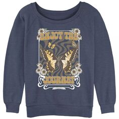 Пуловер с напуском из махровой ткани Enjoy The Journey Butterfly для юниоров Unbranded