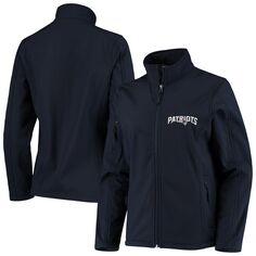 Женская темно-синяя куртка Sonoma Softshell New England Patriots с молнией во всю длину Unbranded