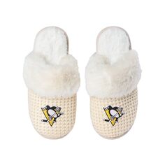 Женские тапочки с открытой спиной FOCO Pittsburgh Penguins Unbranded