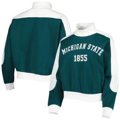 Женский свитшот Gameday Couture зеленого цвета Michigan State Spartans Make it a Mock Sporty Pullover Unbranded