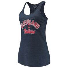 Женская мягкая как виноград темно-синяя майка Cleveland Indians Multicount Racerback Unbranded