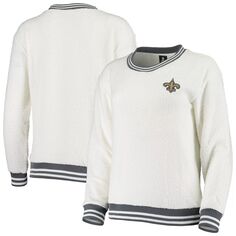 Женский вязаный пуловер Concepts Sport кремового/темно-угольного цвета New Orleans Saints Granite Unbranded