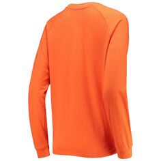 Женский спортивный комплект: оранжевая/серая футболка с длинными рукавами и шорты Miami Hurricanes реглан для сна Unbranded