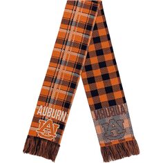 FOCO Auburn Tigers Клетчатый шарф с цветными блоками Unbranded