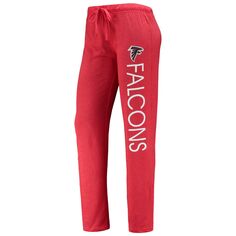 Женская спортивная красная/черная футболка Atlanta Falcons Muscle без рукавов и брюки для сна Concepts Unbranded
