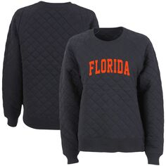 Женский стеганый пуловер с реглан черного цвета Florida Gators Unbranded