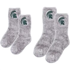 Пушистые носки ZooZatz Michigan State Spartans Mommy &amp; Me Unbranded