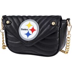 Женская сумка Cuce Pittsburgh Steelers из веганской кожи с ремешком Unbranded