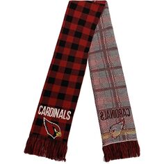 FOCO Arizona Cardinals Клетчатый шарф с цветными блоками Unbranded