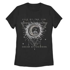 Детская футболка Live By The Sun Dream By The Moon с рисунком в стиле бохо Unbranded
