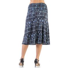 Женская юбка миди с принтом 24Seven Comfort Apparel 24Seven Comfort