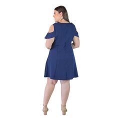 Платье трапециевидной формы с открытыми плечами и оборками размера плюс 24Seven Comfort Apparel 24Seven Comfort