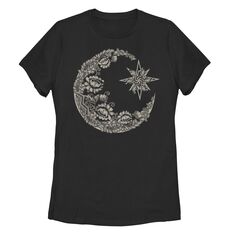 Детская кружевная футболка с рисунком «Лунный портрет» Unbranded