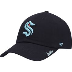 Женская регулируемая шляпа &apos;47 Deep Sea Seattle Kraken Miata Clean Up 47 Brand