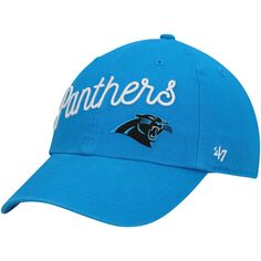Женская регулируемая кепка Blue Carolina Panthers Millie Clean Up &apos;47 47 Brand