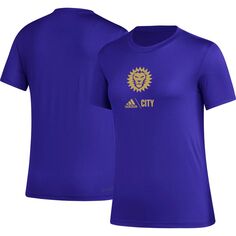 Женская футболка Adidas Purple Orlando City SC AEROREADY Club Icon adidas