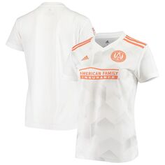 Женская выездная майка adidas White Atlanta United FC 2019, реплика adidas