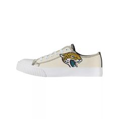 Женские низкие туфли из парусины FOCO кремового цвета Jacksonville Jaguars Unbranded