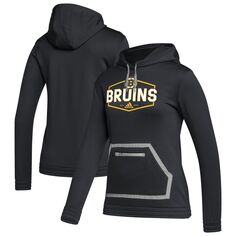 Женская черная толстовка с капюшоном adidas Boston Bruins Team Issue adidas