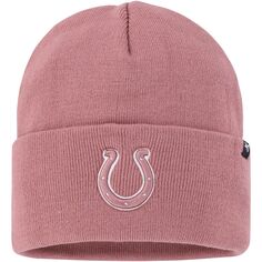Женская розовая вязаная шапка с манжетами &apos;47 Indianapolis Colts Haymaker Unbranded