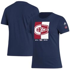 Женская футболка adidas Navy Montreal Canadiens Reverse Retro 2.0 Playmaker adidas