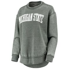 Женский свитшот Pressbox Green Michigan State Spartans Vintage Wash Pullover Unbranded