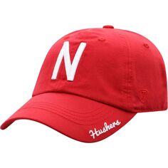 Женская регулируемая шляпа Top of the World Scarlet Nebraska Huskers Staple Unbranded