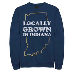 Флисовая футболка с рисунком для юниоров с надписью «Locally Grown In Indiana» Unbranded