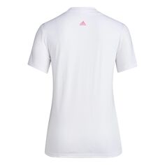 Женская футболка adidas Linear Tie-Dye с рисунком adidas, белый