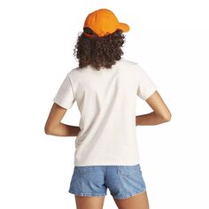 Женская футболка adidas Sportswear с графическим логотипом и фотографией adidas, белый