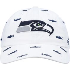 Женская регулируемая шляпа белого цвета с конфетти Seattle Seahawks &apos;47 Unbranded