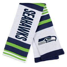 Женская одежда от Erin Andrews Жаккардовый полосатый шарф Seattle Seahawks Unbranded