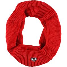 Женский вязаный шарф с капюшоном ZooZatz Wisconsin Badgers Infinity Unbranded