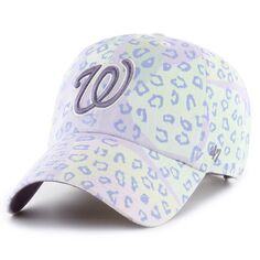 Женская регулируемая шляпа фиолетового цвета Washington Nationals Cosmic Clean Up &apos;47 Unbranded