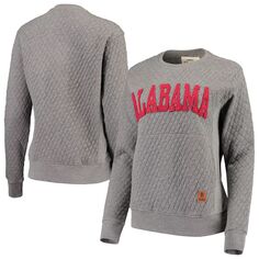 Женский стеганый пуловер Pressbox Heather Charcoal Alabama Crimson Tide Moose Unbranded