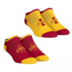 Женские носки Rock Em Socks Iowa State Cyclones Core Team, комплект из 2 коротких носков до щиколотки Unbranded