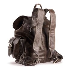 Темно-коричневый кожаный рюкзак AmeriLeather Vacationer Jumbo AmeriLeather