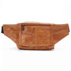 Кожаная поясная сумка AmeriLeather Easy Traveller AmeriLeather, коричневый