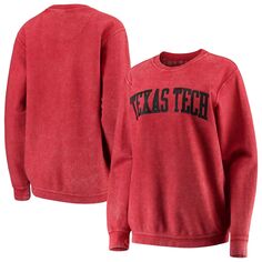 Женский свитшот Pressbox Red Texas Tech Red Raiders с удобным шнурком в винтажном стиле, базовый пуловер с аркой Unbranded