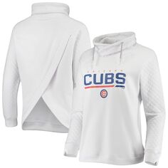 Белый женский свитшот с короткими рукавами реглан Chicago Cubs Vega Unbranded