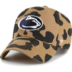 Женская регулируемая шляпа с леопардовым принтом Penn State Nittany Lions &apos;47 Unbranded