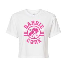 Укороченная футболка с рисунком Barbie Core для юниоров Barbie