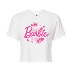 Укороченная футболка Barbie Glam для детей с графическим рисунком Barbie