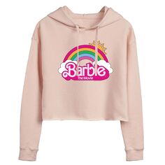 Укороченная толстовка с капюшоном для юниоров Barbie The Movie Rainbow Barbie