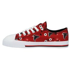 Женские красные туфли FOCO Atlanta Falcons из парусины с цветочным принтом Unbranded