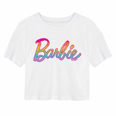 Укороченная футболка с рисунком Barbie Rainbow для юниоров Barbie