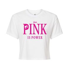 Укороченная футболка с рисунком Barbie Pink Is Power для детей Juniors Barbie